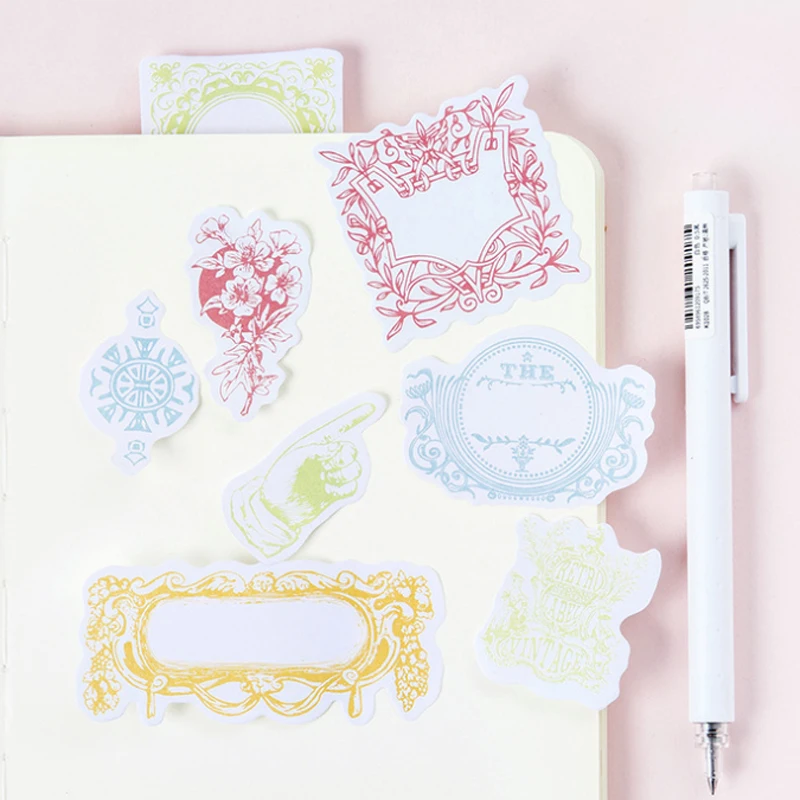 

32packs Colorful European style Stickers myth series N times sticker creative tearable paper notes Notepad Self adhesive sticker