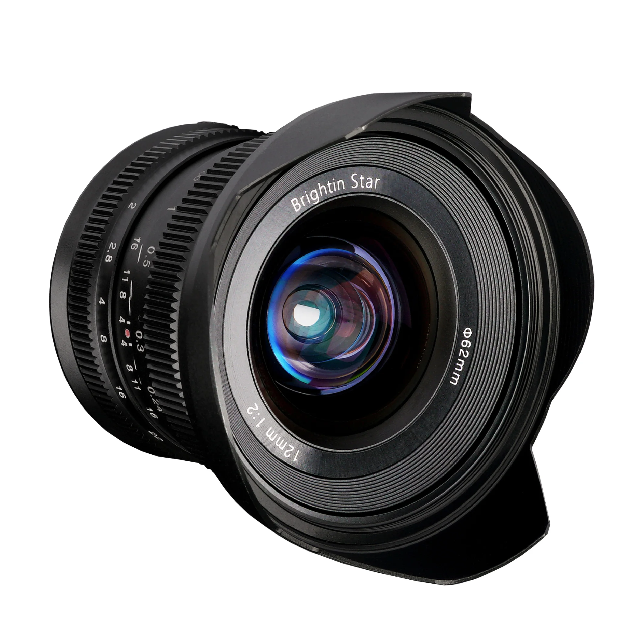 Brightin star 12 мм F2.0 APS-C с большой апертурой объектив ручной фокусировки беззеркальные