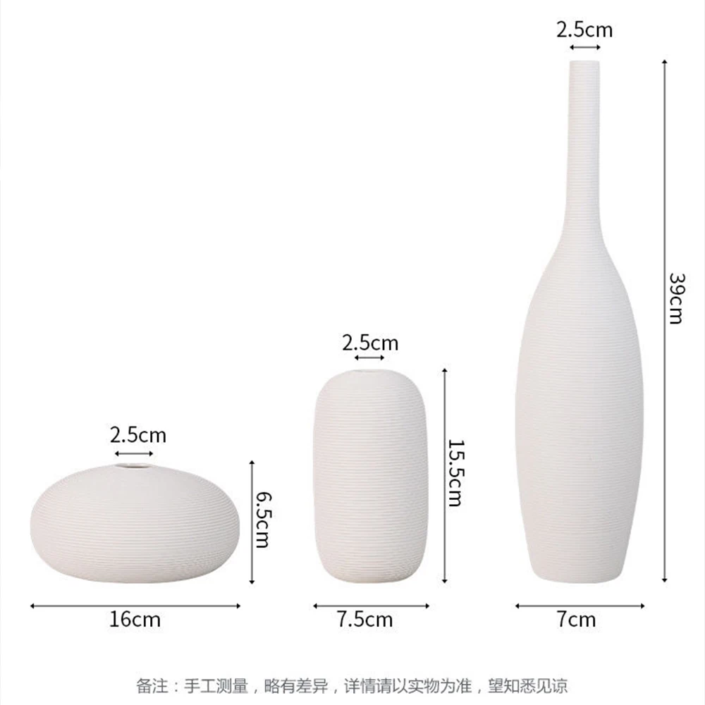 Минималистичная нестандартная ваза белая керамическая Цветочная цветочный