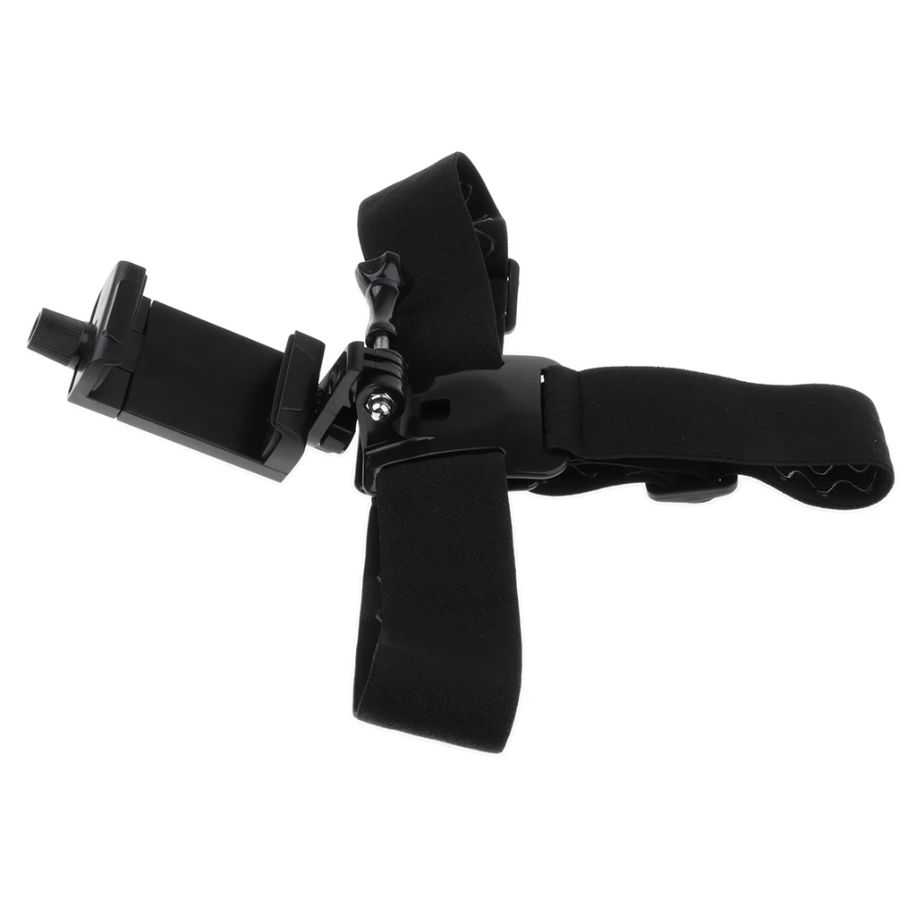 Universal Cell Phone Head Mount Belts Adjustable Phone Clip Holder Head Strap Belt for Smartphone Outdoor Sports