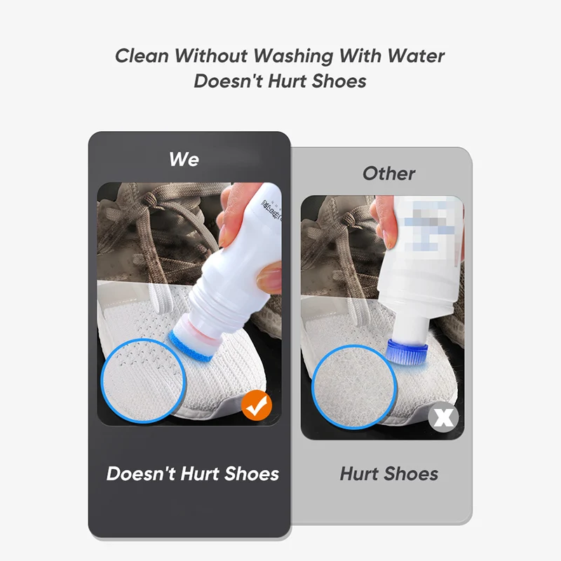 JOYBOS White Shoe Cleaner Decontamination Whitening No Wash Sneakers Cleaning Tools Shoes Care Leather | Дом и сад