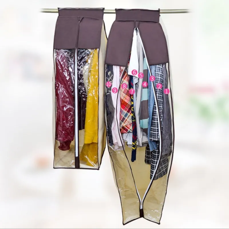 

Non-woven Clothes Dust Bag Korean Three-dimensional Thickening Clothes Dust Cover Suit Clothes Transparent Dust Cover