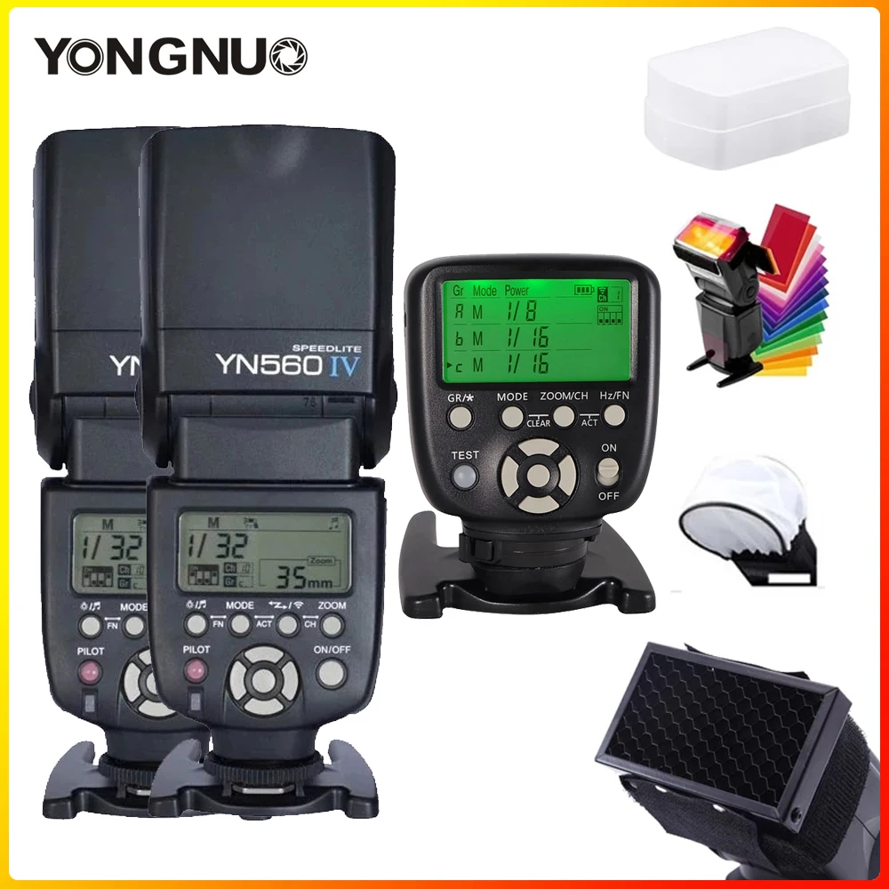 Беспроводная вспышка YongNuo YN560 IV YN560IV 2 4G для фотоаппарата Nikon Canon Fuji | Электроника