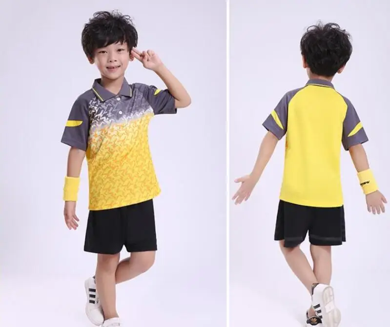 Лидер продаж детская спортивная одежда теннисные рубашки и шорты Джерси из