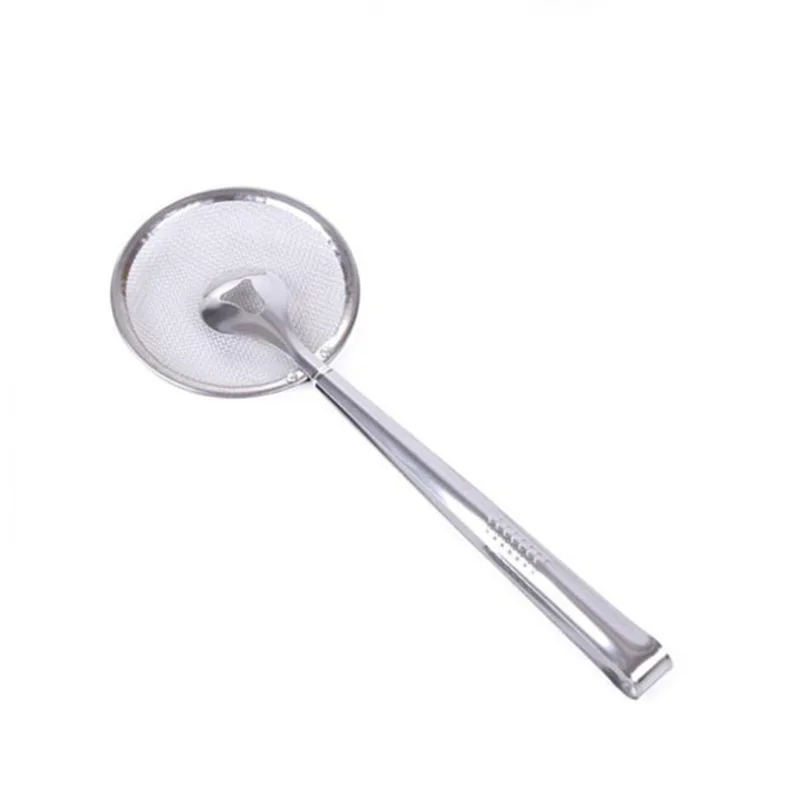 

Kitchenware Kitchen Gadgets Stainless Steel Filter Spoon with Clip Oil-Frying Food Food Colander Cuisine Outils Accessoires Tool