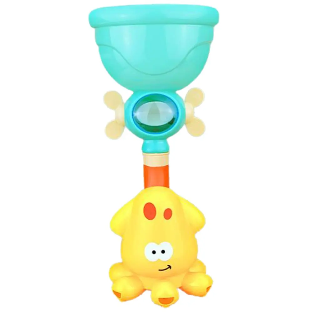 

Bath Toys Kid Water Game Faucet Shower Waterwheel Dabbling Water Spray Set For Kids Animals Bathroom Summer Toys