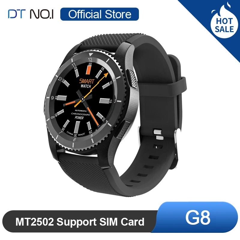 DT № 1 G8 MT2502 сим-карты телефон часы кровяное Давление Heart Rate Monitor наручные Смарт-часы с экраном сердцебиения, умные часы, браслет