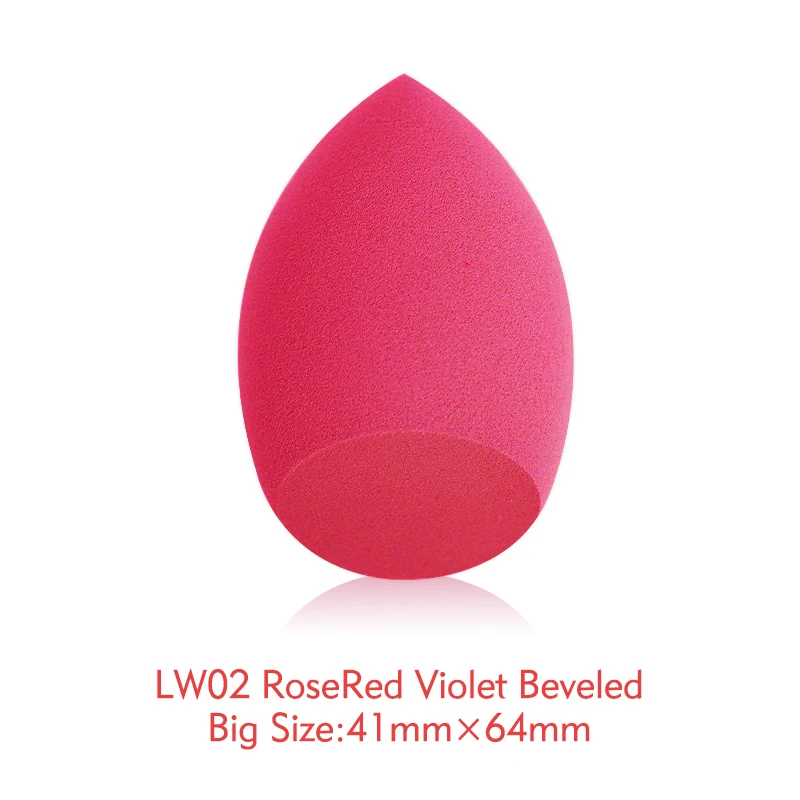 LW02-RoseRed KIMUSE прецизионная без латексной губки для макияжа maquiagem maquillaje макияж без латекса Блендер Comestic специальная губка в форме яйца - Цвет: LW02-RoseRed