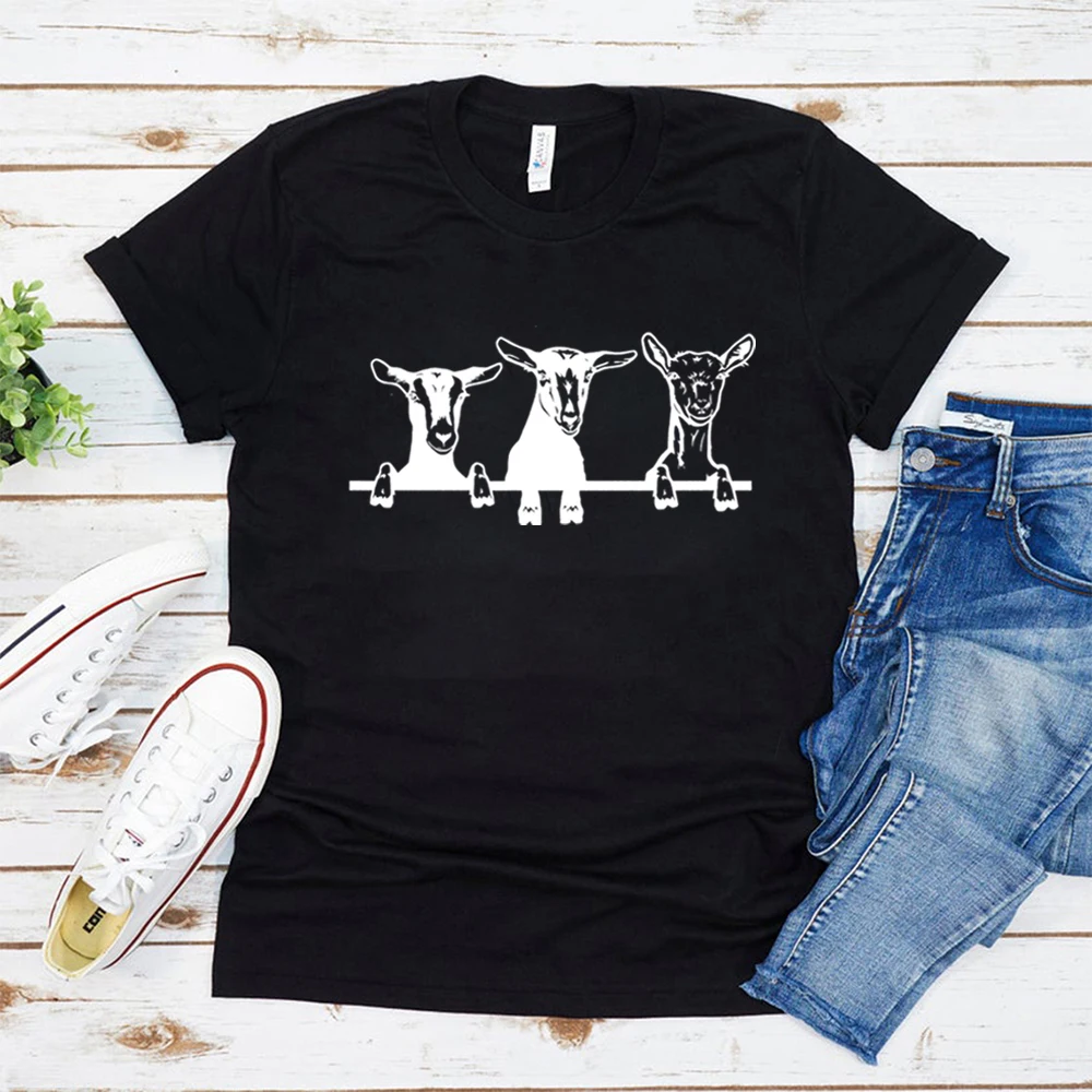 Cute Goats Shirt Funny Goat Kid Shirt Goats Tshirt Farm Animal Shirt Farmer Girl Shirt Farmer Sibling Outfit Unisex Graphic Tee