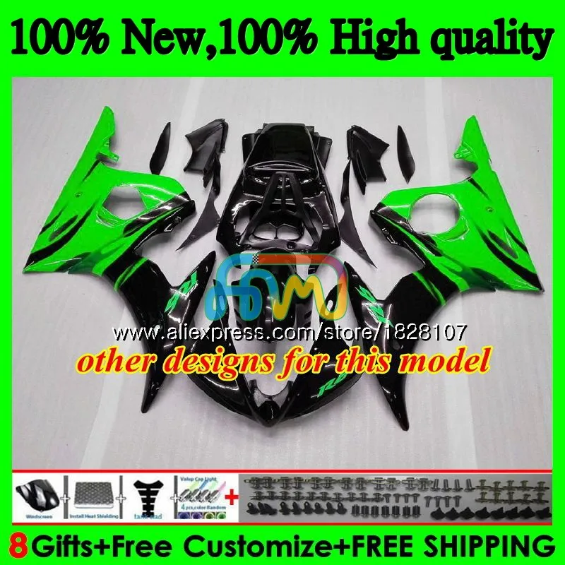 Body For YAMAHA YZF R6 S R6S 06-09 YZFR6S 06 07 08 09 52BS.55 YZF600 YZF-600 YZF-R6S ALL Black sale 2006 2007 2008 2009 Fairings |