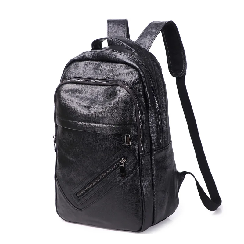 Рюкзак мужской кожаный для работы с компьютером в стиле ретро | Багаж и сумки