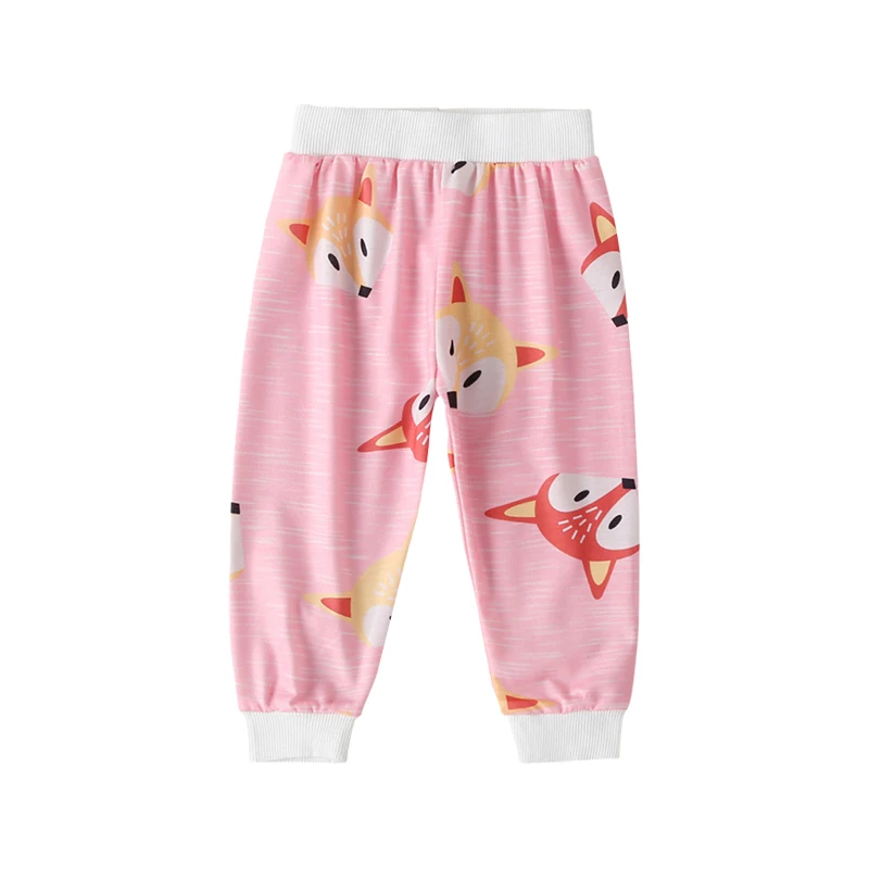 PantPink Babyinstar/Новая Модная стильная одежда для маленьких девочек Осенняя детская одежда с принтом лисы топ с длинными рукавами+ штаны - Цвет: PantPink