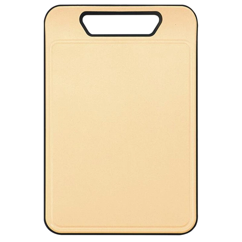 

1PCS Cutting Board Wheat Straw Vegetable Meat Chopping Board Hanging Hole Spillover Prevention Kitchen Accessory Garlic Grinding