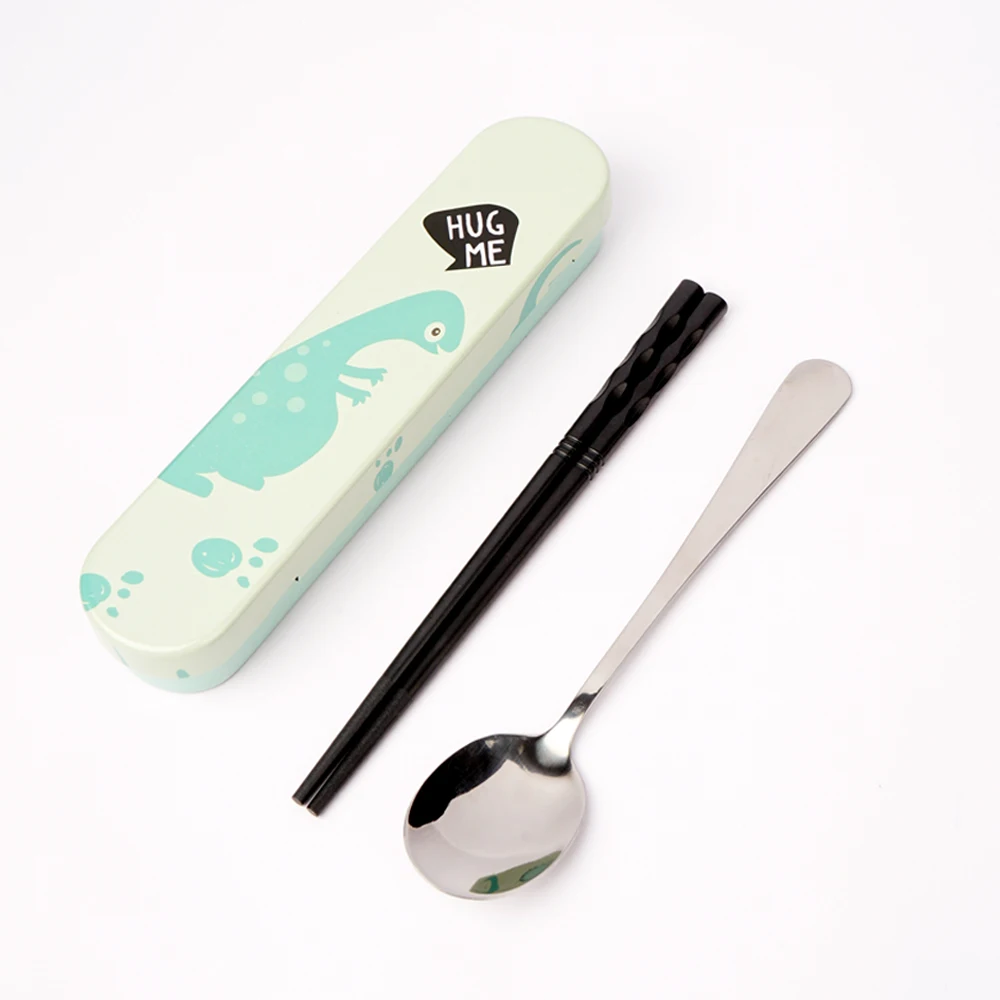 2 шт. набор металлических столовых приборов в виде динозавра|Столовые сервизы| |