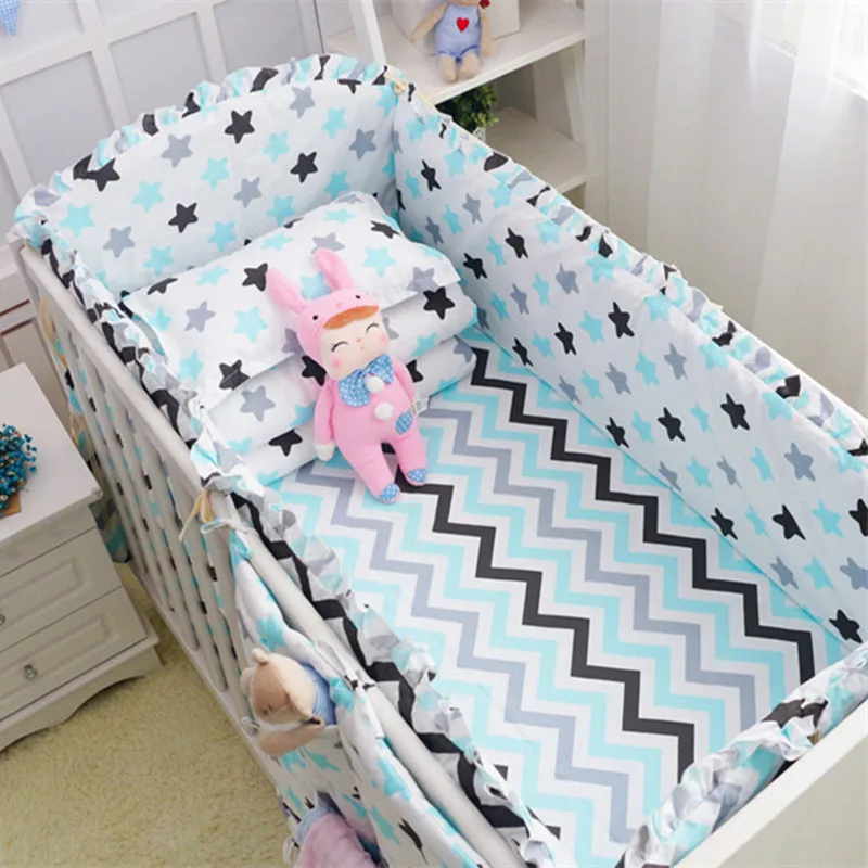 Рождественские Детские бамперы из 100% хлопка с молоком для новорожденных Мягкие