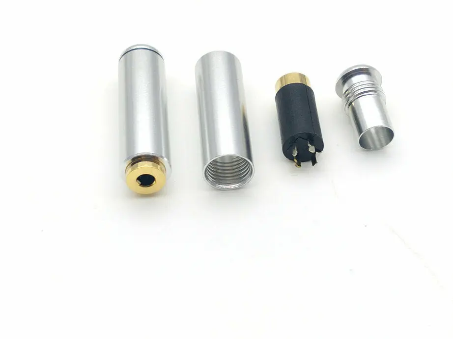 100 шт. Серебряный 2 5 мм 4 полюсный разъем аудио адаптер для пайки|socket 3.5mm|socket audiosocket