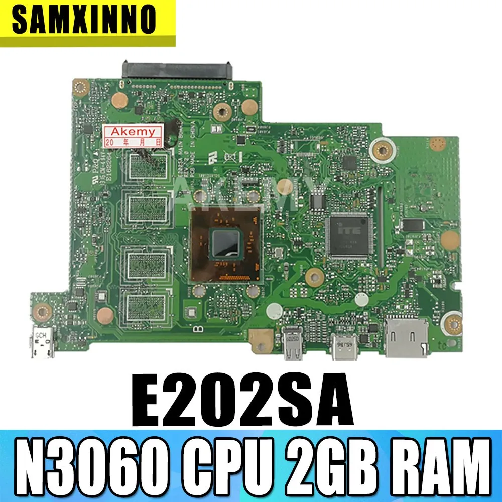 

90NL0050-R00070 New E202SA Mainboard For Asus EeeBook E202S E202SA laptop motherboard N3060 CPU 2GB RAM