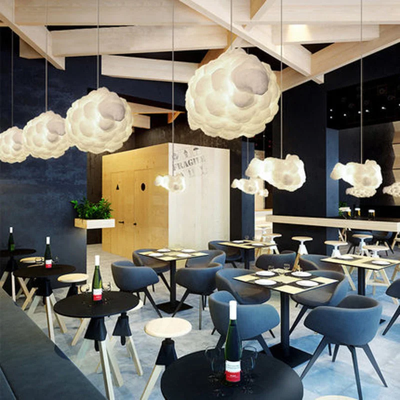 Скандинавский плавучие облака люстры Романтический Спальня Гостиная