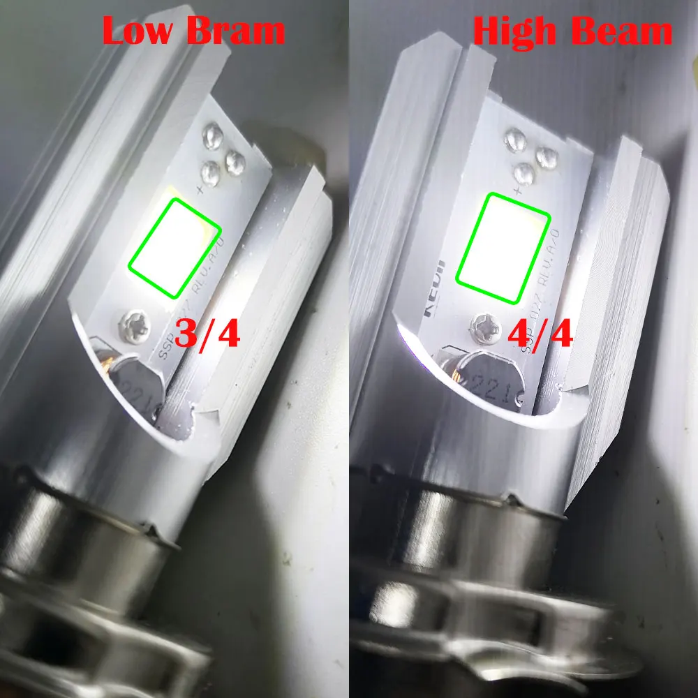 10 шт. H6 BA20D LED H4 мотоциклетные фары лампы COB лампа мото Противотуманные Мотоцикл