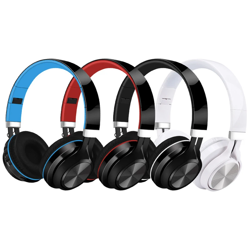 Bluetooth 5.0 Headphones Foldable Wireless Earphones Portable Bass Headset With Mic FM Stereo Radio Support Up To 128G TF Card |
