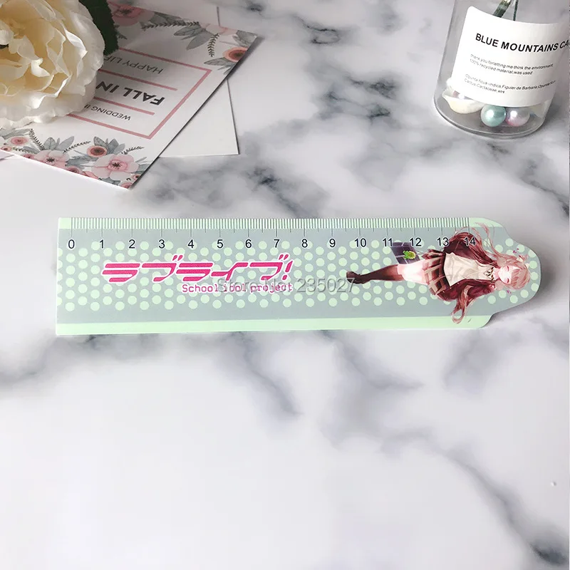 

20 pcs/lot Anime LoveLive! School idol project Rulers Student learning Measuring Tool Love Live cute ruler kawaii gifts