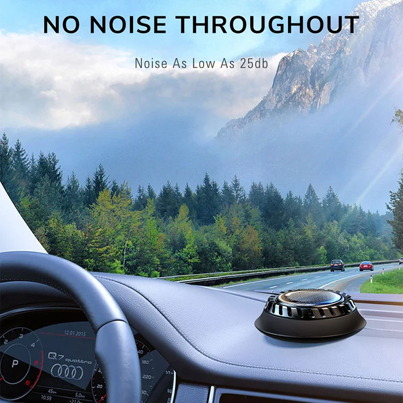 Cafele Solar Car Perfume Light Induce Rotation Flavoring For Cars Accessories Interior Creative Air Freshener Auto Air Purifier