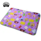 Мягкий домашний Противоскользящий коврик bpis, ковер, цветок, пузырьки, листья, подходящие карандаши, каплевидный огненный снежок