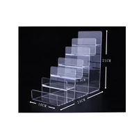 hot sale five layers acrylic wallet display stand holder handbag purse display stand puppet toy stand cosmetic display racks