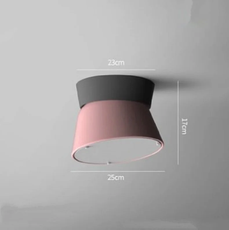 Lustra lampa скандинавский Железный красочный потолочный светильник s простой и