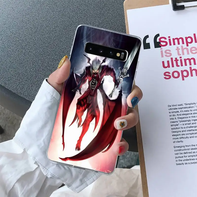 

May For Devil Cry Phone Case For Samsung Galaxy S10 S10e S8 S9 Plus S7 Edge Note10 9 8 Soft Transparent TPU Cove