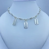blade necklace pendant mens personalized pendant jewelry girl pendant