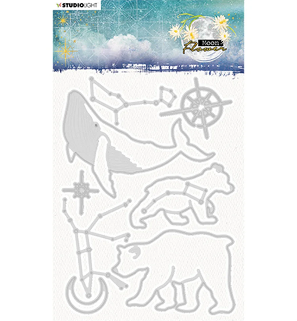 

Star signs Moon Flower Collection New Metal Cutting Dies DIY Gift Card Scrapbook Paper Crafts Mold Blade Punch Cut Decorate Dies