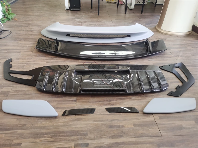 Спойлер для заднего крыла багажника Porsche 992 911 2019 2020 2021 2022 натуральное углеродное