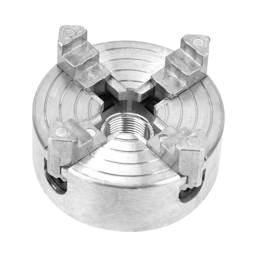 

Zinc Alloy High Accuracy Manual Home Clamp Accessory Power Tool 4 Jaw Spanner Easy Install Lathe Chuck Woodworking Industrial