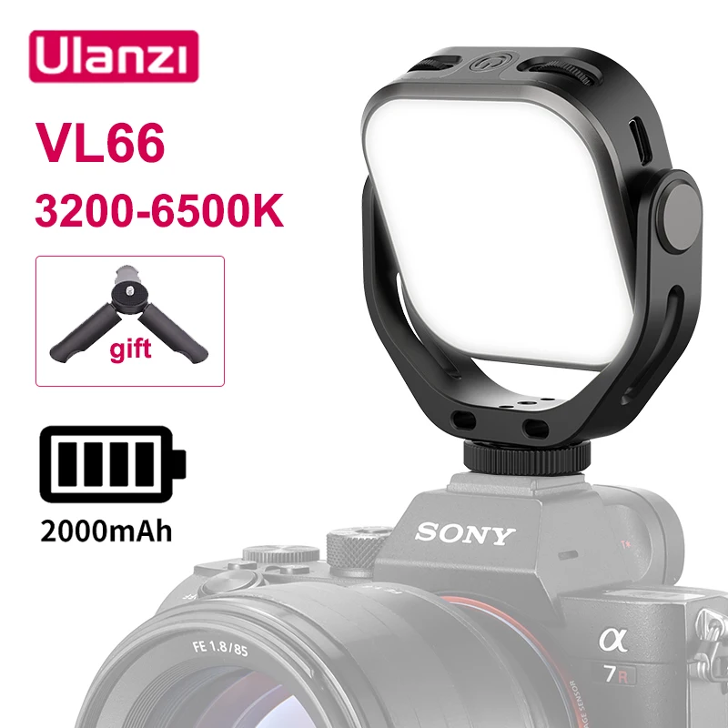 Ulanzi Vijim VL66 светодиодный видео светильник с 360 фиксирующее крепление поворотом на