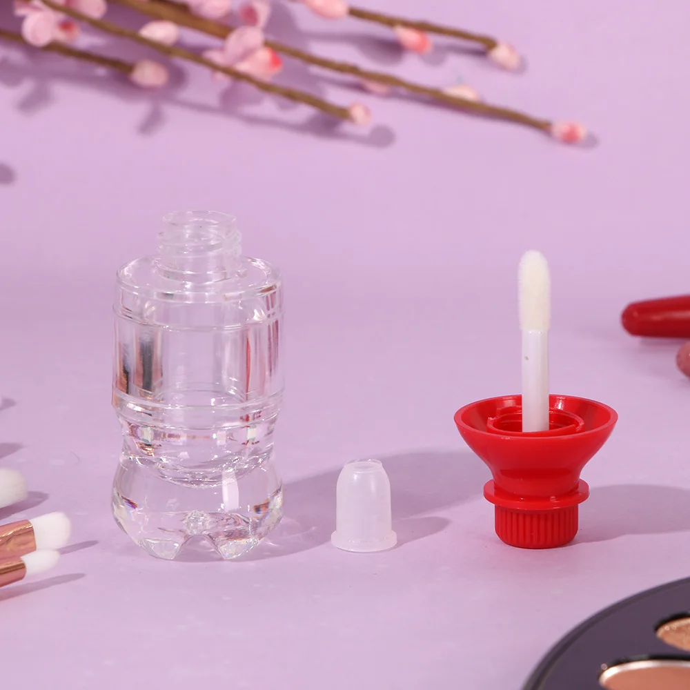 

5pcs/lot 5ml Novelty Coke Bottle Lip Gloss Tube Bottle Empty Lipstick Tube Plastic Transparent Lip Gloss Cosmetic Packaging Cont