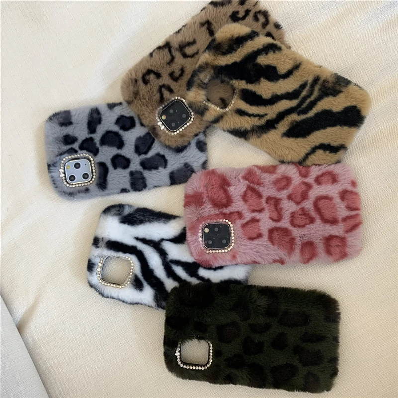 С леопардовым принтом пышная юбка с под зебру и рисунком плюшевый чехол для samsung