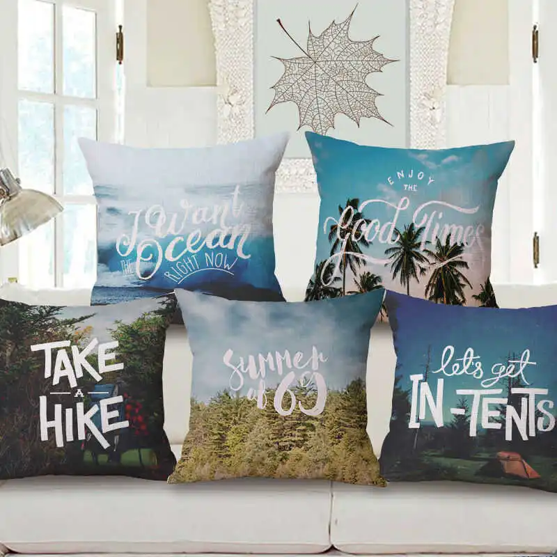 Чехол для подушки 18 дюймов из хлопка и льна|Наволочка| |