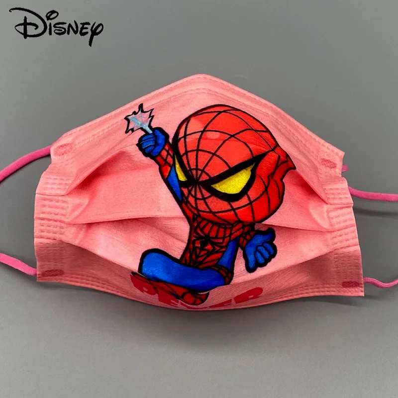 

50/100 штук милого человека-паука, мстителя, героя, детская маска для лица и взрослых, крутая одноразовая маска для лица с героями мультфильмов ...