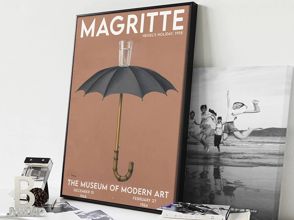 Художественный постер Рене Магритт &quotПраздник Гегеля&quot печать на холсте