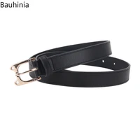 new 105cm fashion alloy cat buckle head ladies belt korean cute decorative jeans pin buckle belt 5 colors available