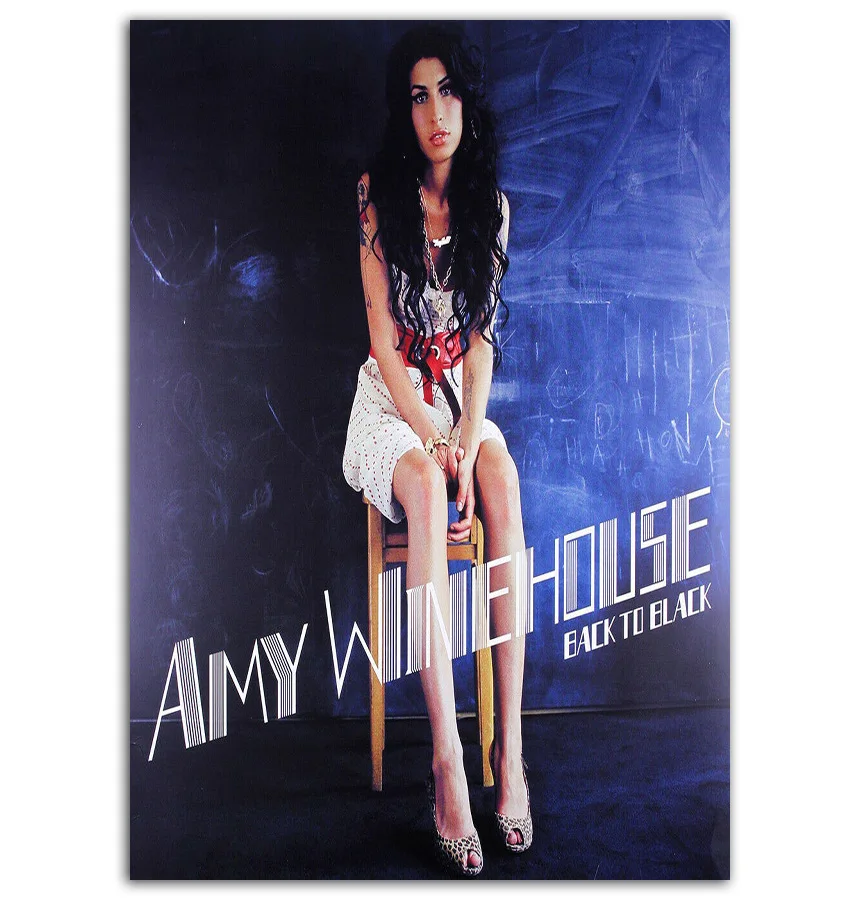 GX244 Лидер продаж Amy Winehouse назад в Черный Музыкальный поп альбом Обложка декор