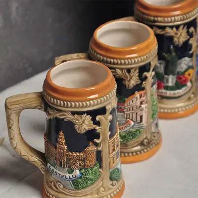 Ручная роспись в европейском стиле керамический ландшафт немецкая пивная кружка