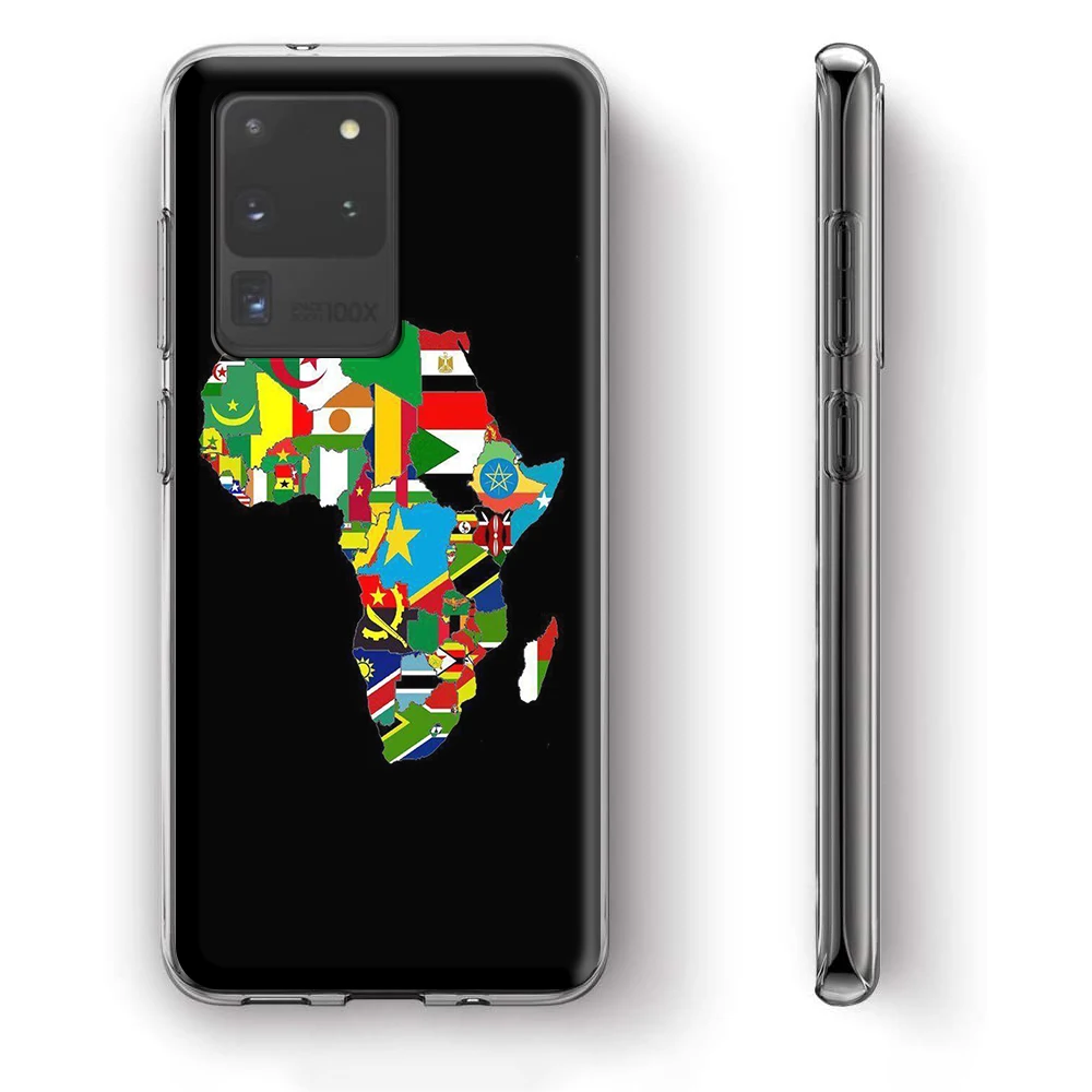 Силиконовый чехол с картой Африки для Samsung Galaxy A2 A5 A6 A7 A8 A9 J3 J4 J5 J6 J7 J8 Plus Prime 2018 |