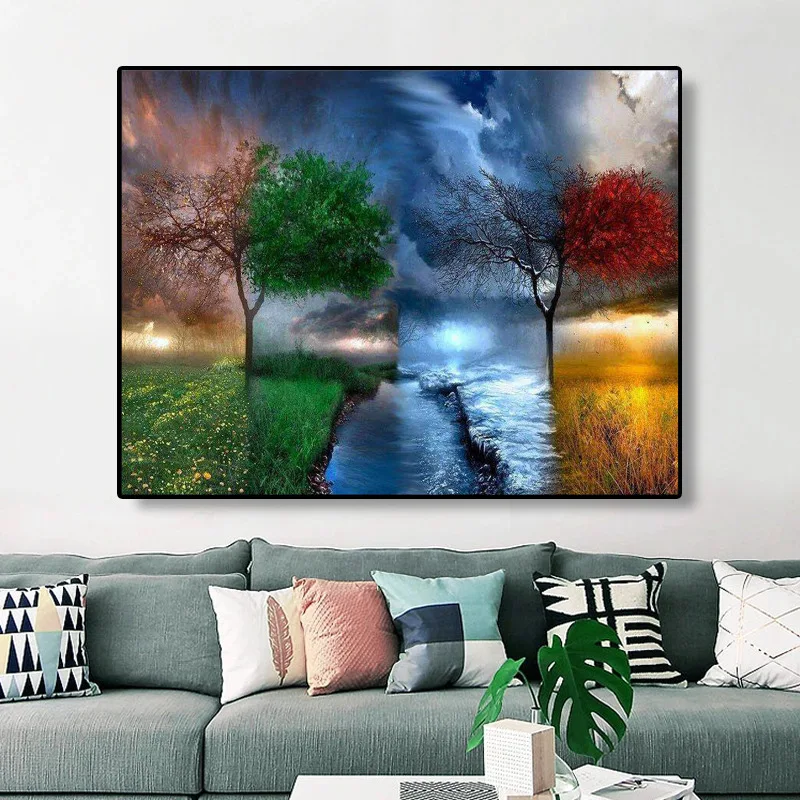 Раскраска по номерам масляная краска домашний декор DYI вручную рандомная