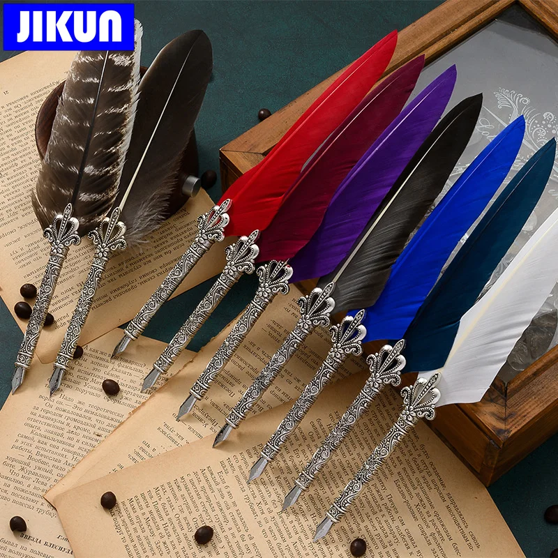 Винтажная каллиграфическая ручка JIKUN перьевая наборы чернил канцелярские