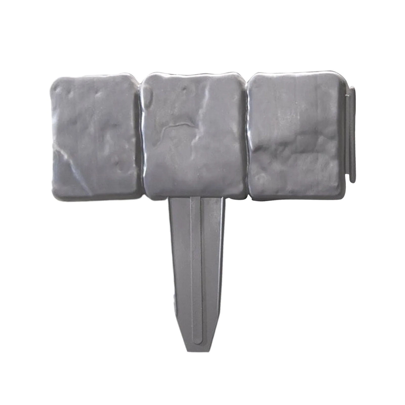 

Protective Garden Fence Edging Cobbled Stone Effect DIY Plastic Lawn Edging Plant Border Decorative Garden Landscape Diplomatic
