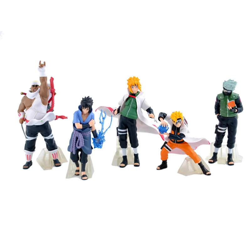 

Animation Hand Run 32 Generations Of 5 Fire Shadow Kakashi Naruto Sasuke Transparent Bag Decoration Dolls Toys