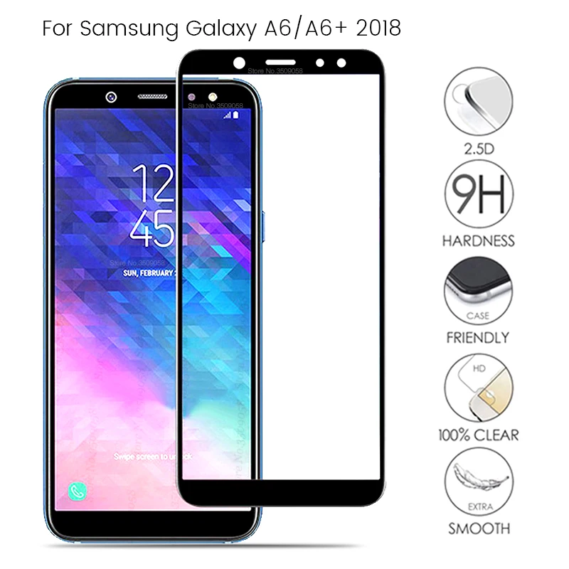 Защитное стекло на samsung a6 2018 для galaxy plus очки a6plus + a62018 sm/a600f sm/a605f защитная