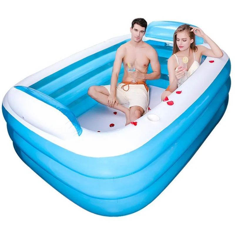 

Plastic Foldable Bathtub Baby Adults Large Swimming Portable Inflatable Pool Bathtub Outdoor Banheira Household Merchandises 50